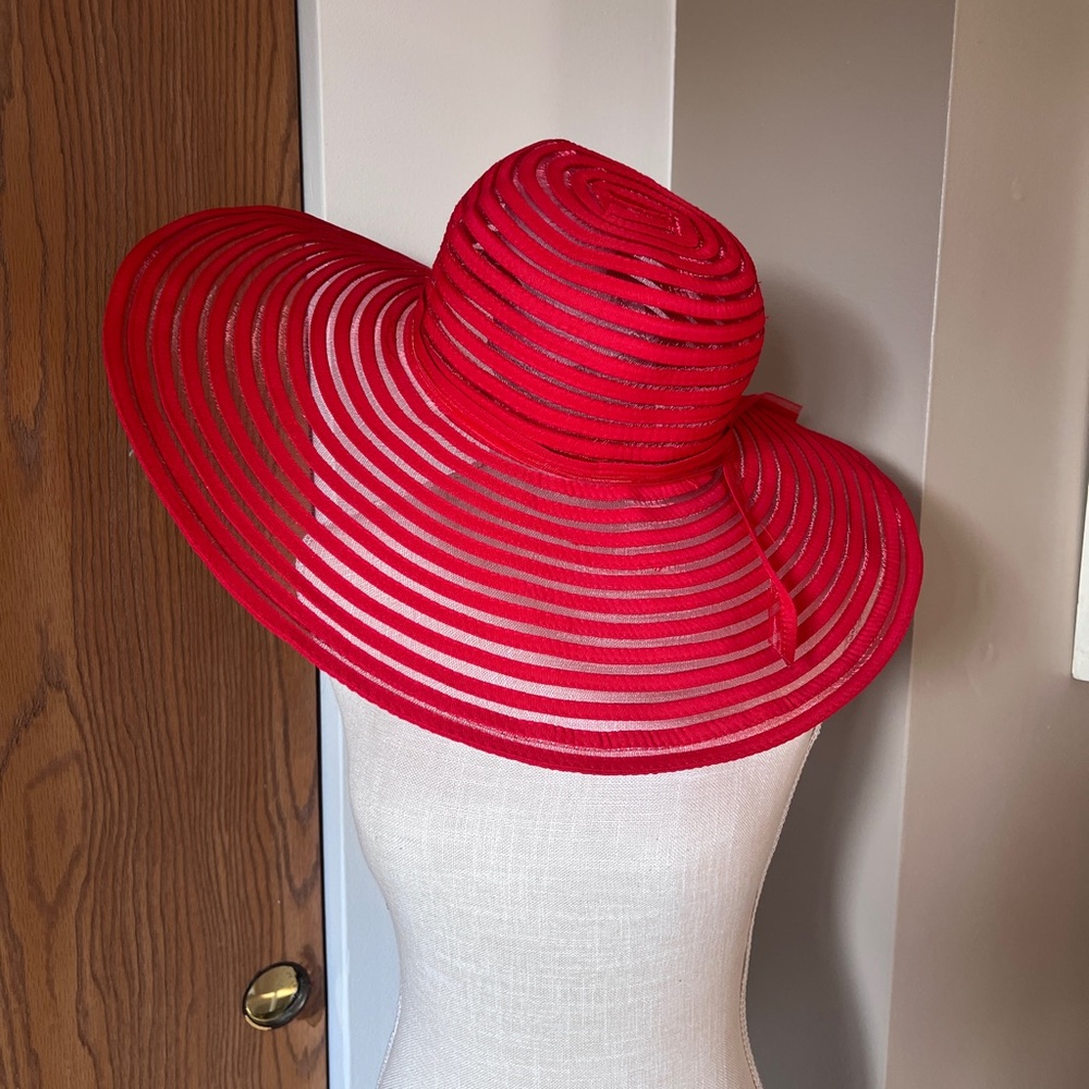 Red Sunhat from Unique Vintage